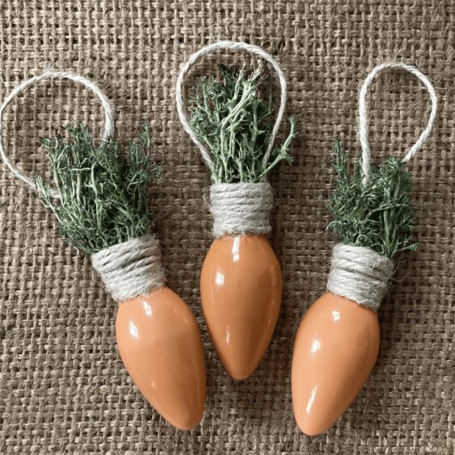 Zanahorias con bombillas