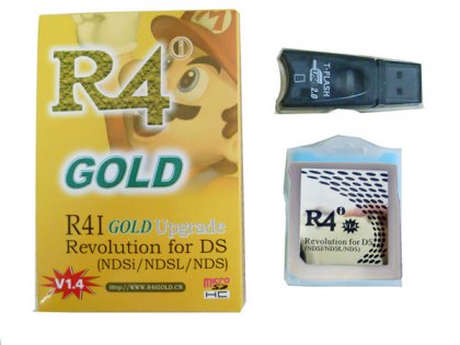 vendita r4 r4i r4i gold con micro sd + 80 giochi