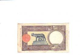 banconota LIRE 50 LUPA CAPITOLINA CON FASCETTO 1943 2