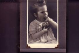 album pelle con n. 18 foto ricordo bimbi anno 1943.1944 1