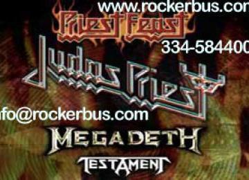 Viaggio Pullman Bus Autobus Concerto Judas Priest 10 marzo...